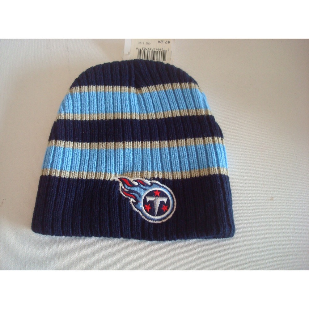 TENNESSEE TITANS toque TOBOGGAN KNIT VINTAGE BEANIE SKULL HAT CAP OO